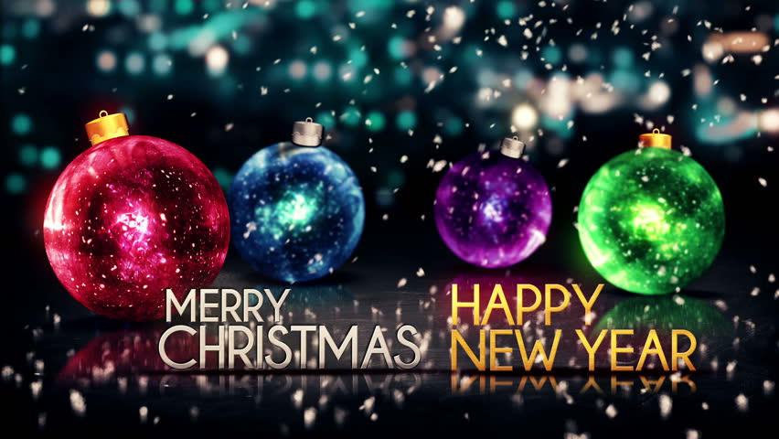 Merry Christmas And Happy New Year Hd Wallpaper